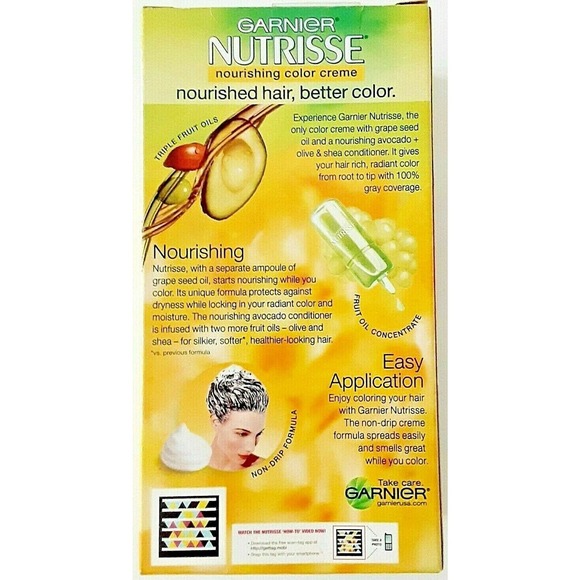 Garnier Nutrisse Haircolor # 53 Chestnut Medium Golden Brown Triple Nourishing - Picture 6 of 7